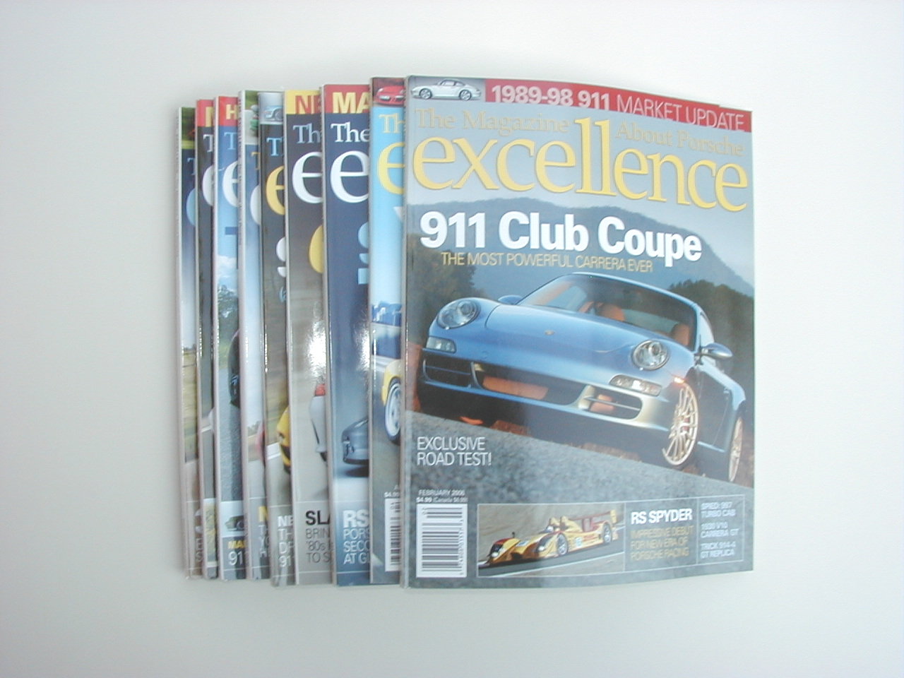 Excellence Porsche Magazine 9 Issues Full Year 2006